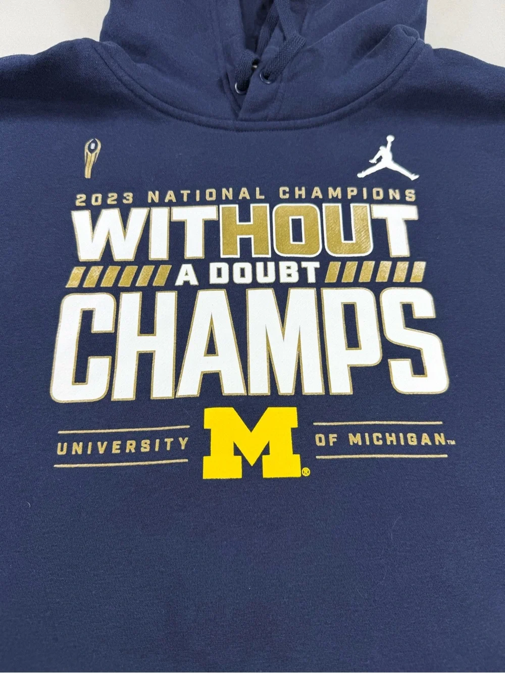 Nike Jordan Michigan Wolverines 2023 National Champions Hoodie Men’s XL